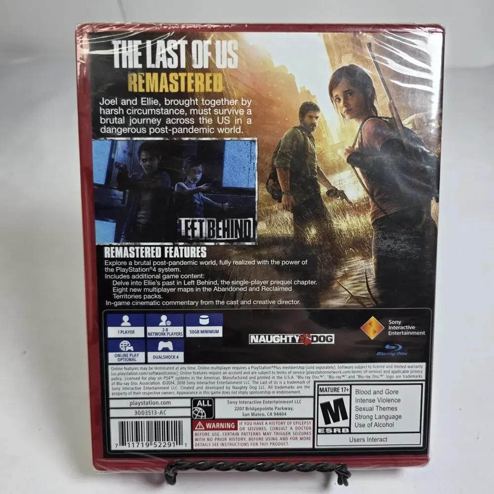 The Last of Us Remastered - PlayStation Hits - PlayStation 4 - New Sealed